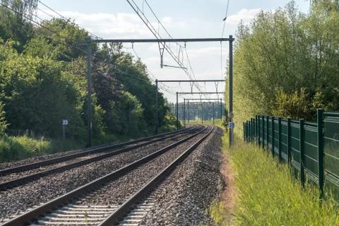 The train tracks Stock Photos