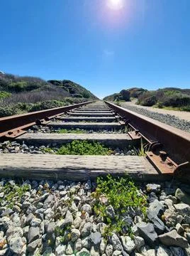 Train tracks Foto stock