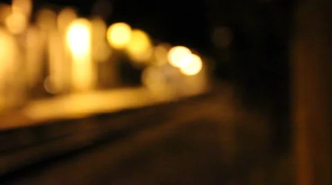 Train Tracks Rack Focus Stock Footage 5791844