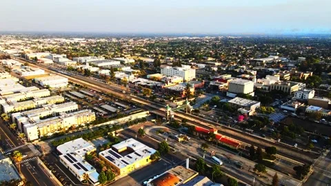 Train Tracks from the Sky Stock Footage 176010165