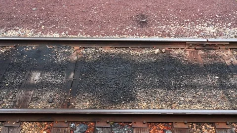 Train Tracks SloMo Stock Footage 295238236
