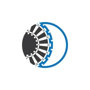 Train tracks vector icon design template Stock Illustration