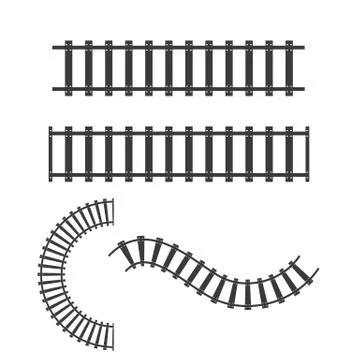 Train tracks vector icon design Stock Illustration