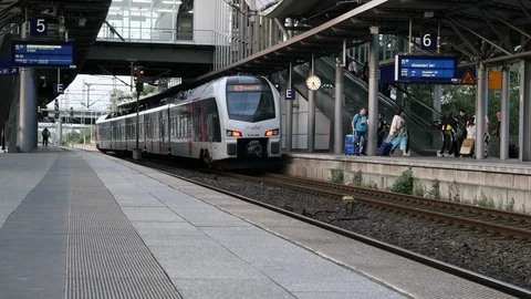 Train traffic Stock Footage 110725673