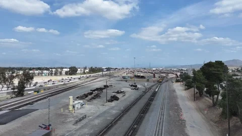 Train Transfer Site Video stock 324605468