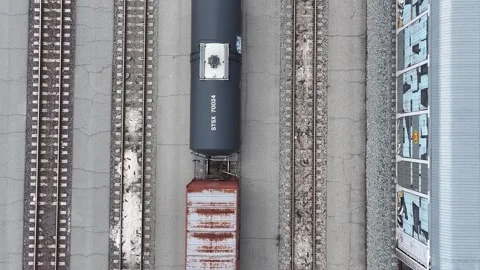 Train Transfer Site Video stock 324605883