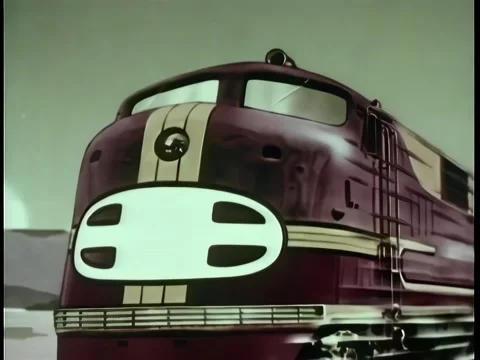 Train transforming into Indian chief Stock Footage 261022356