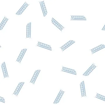 Train transport glyph seamless pattern Stockillustratie