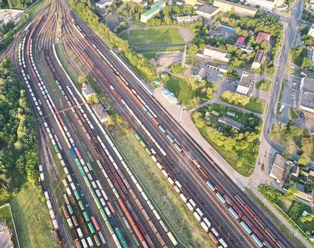 Train transportation theme Stock Photos