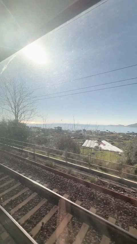 Train travel Italy Stock Footage 334339065
