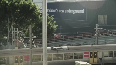 Train travelling right to left Video stock 145571666