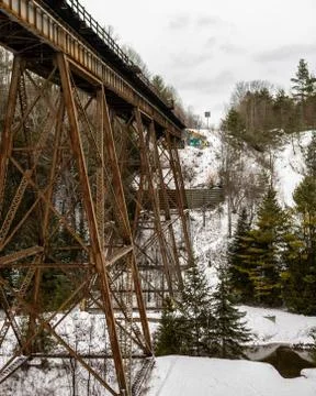 Train Trestle 库存照片
