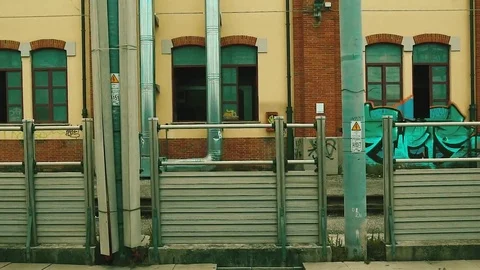 Train trip, side view Stock-Footage 75639064