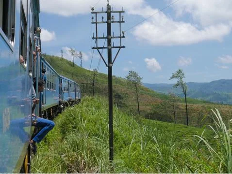Train Trip Sri Lanka Stock Photos