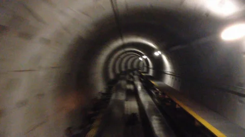 TRAIN TUNNEL Stock Footage 38627571