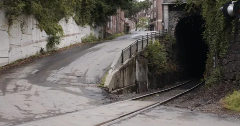 Train tunnel Stock Footage 128542887