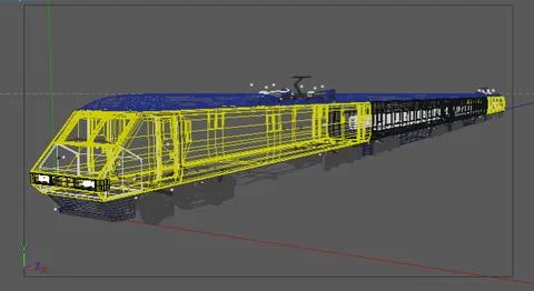 Train UK 3D Model