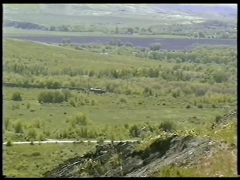 Train In The Valley Stock Footage 336524474