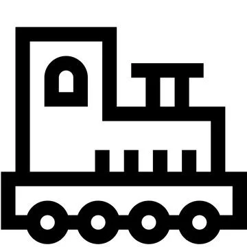 Train Vector Icon Design Illustration Stock Illustration