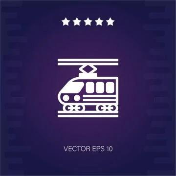Train vector icon Stock Illustration