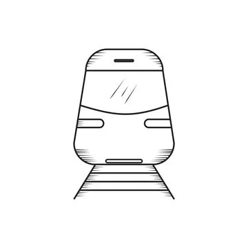 The train vector illustration with white background Stock-Illustration