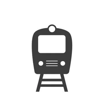 Train Vector isolated on white background. Stock Illustration