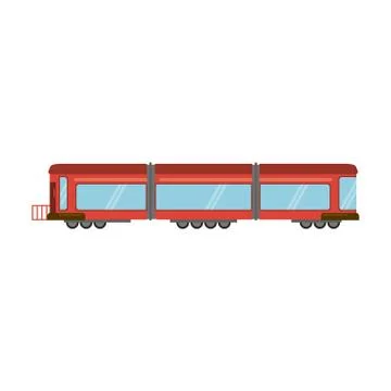 Train vehicle isolated Illustrazione stock