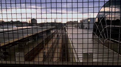 Train view Stock Footage 34483280