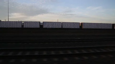 Train View of Industrial Train Stock Footage 42520683