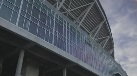 Train View of Seahawks Staduim Video stock 42519354