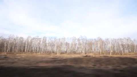 Train view from the window Stock Footage 3880392