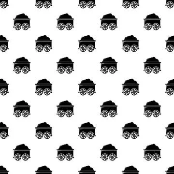 Train wagon pattern seamless Stock Illustration