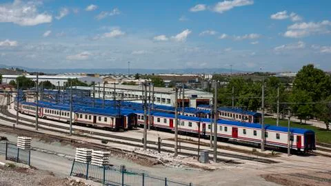 Train wagons Stock Photos