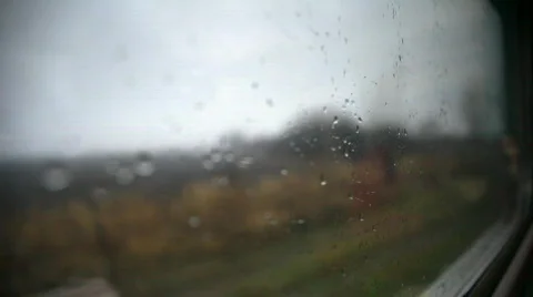 Train-water drops Stock Footage 598904