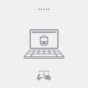 Train web services icon Stockillustratie
