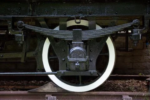 Train wheel close up Stock Photos