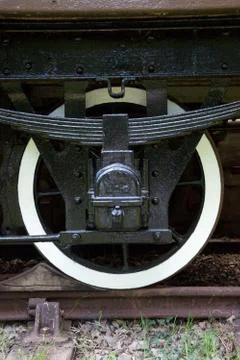 Train wheel close up Stock Photos
