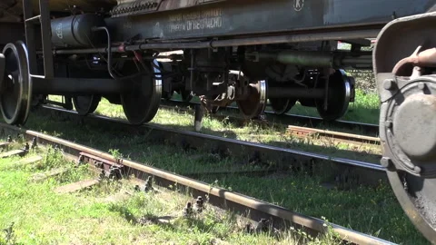Train Wheel or Rail Wheel close up Stock Footage 239763241