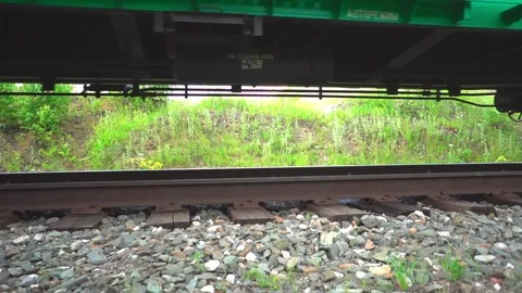 Train wheels go on rails Stock Footage 112247407