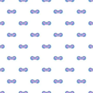 Train wheels pattern, cartoon style Illustrazione stock