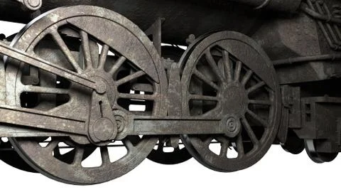 Train wheels Stock Photos