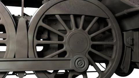 Train wheels Stock Photos