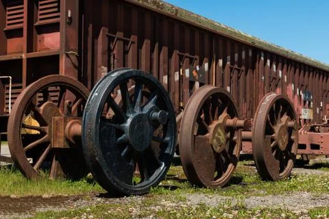 Train wheels Stock Photos