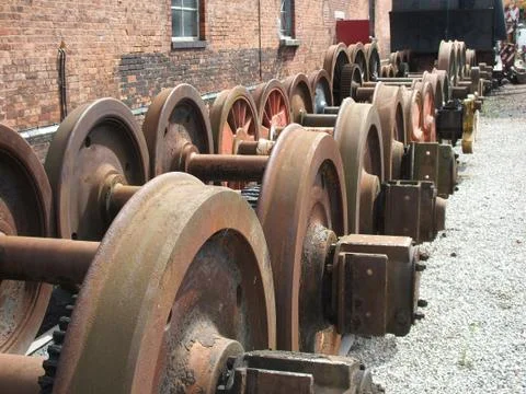 Train Wheels. Stock Photos