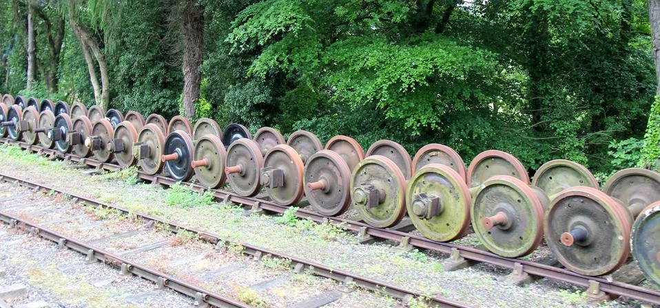 Train Wheels. Stock Photos