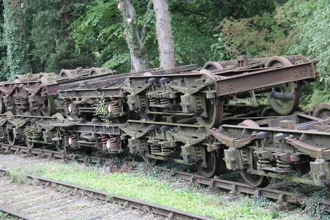 Train Wheels. Stock Photos