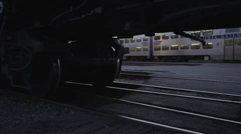 Train Wheels on Tracks Stock Footage 41069953