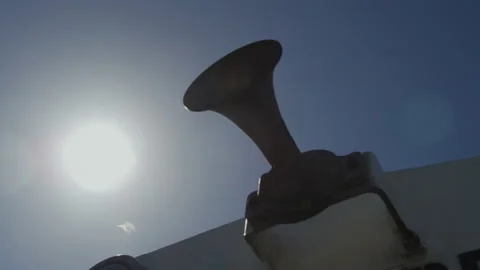 Train whistle Stock Footage 131973597