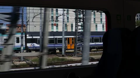 From the train window 1 - Italy 4K Video stock 159589022