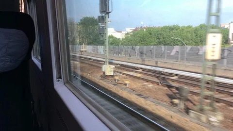 Train Window City Berlin 2997fps FullHD byThe Basics Stock Footage